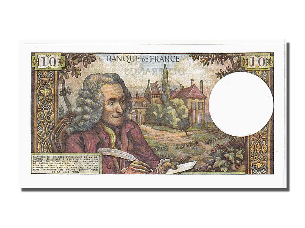 France, 10 Francs, 10 F 1963-1973 ''Voltaire'', 1972, KM #147d, 1972-06-01,...