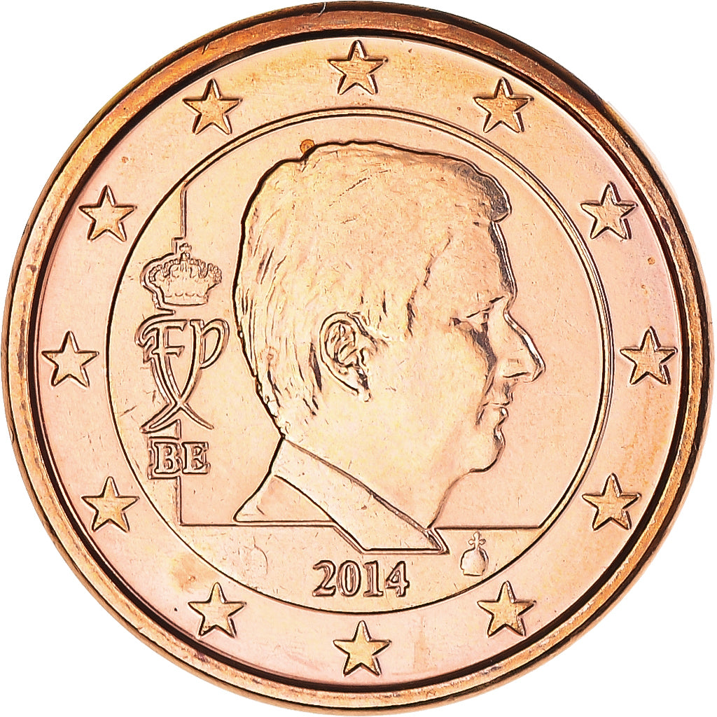 Belgium, Euro Cent, 2014, MS(60-62), Copper Plated Steel, KM:331