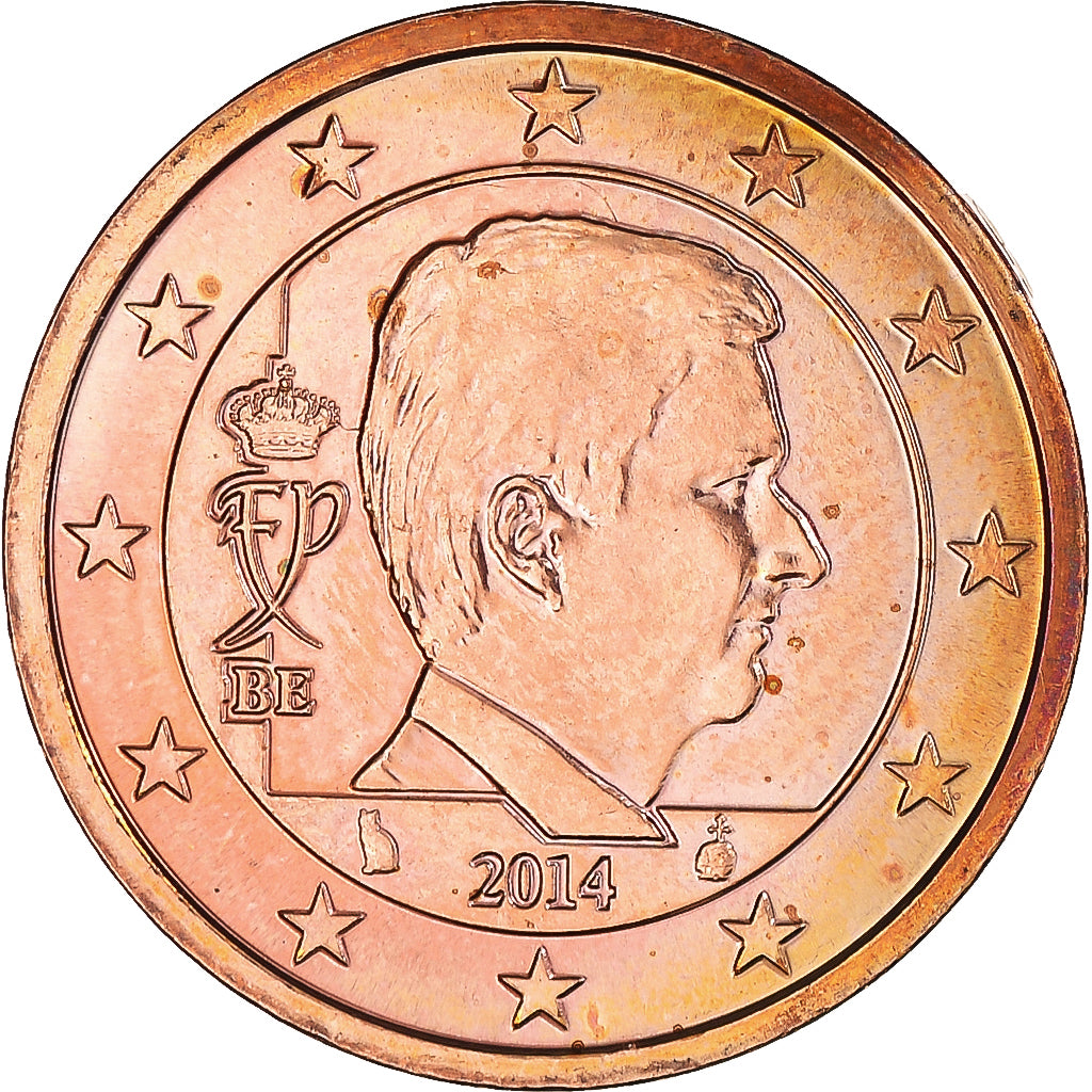 Belgio, 2 Euro Cent, 2014, SPL, Acciaio placcato rame, KM:332