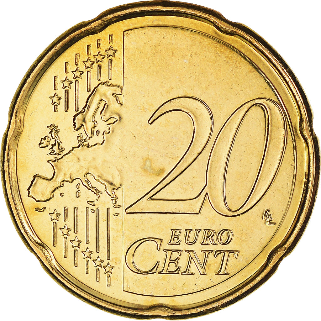 Belgio, 20 Euro Cent, 2014, SPL, Ottone, KM:335