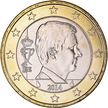 Belgium, Euro, 2014, MS(60-62), Bi-Metallic, KM:337