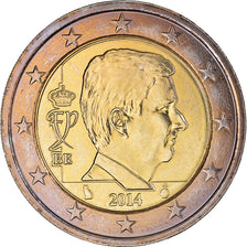 Belgium, 2 Euro, 2014, MS(60-62), Bi-Metallic, KM:338