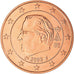 Belgium, 5 Euro Cent, 2008, MS(60-62), Copper Plated Steel, KM:276