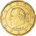 Bélgica, 20 Euro Cent, 2008, MS(60-62), Latão, KM:278
