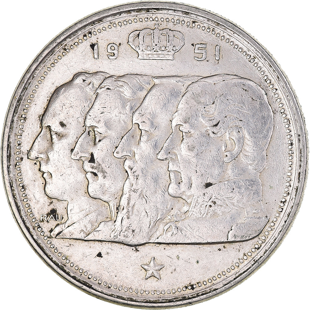 Münze, Belgien, Régence Prince Charles, 100 Francs, 100 Frank, 1951, SS
