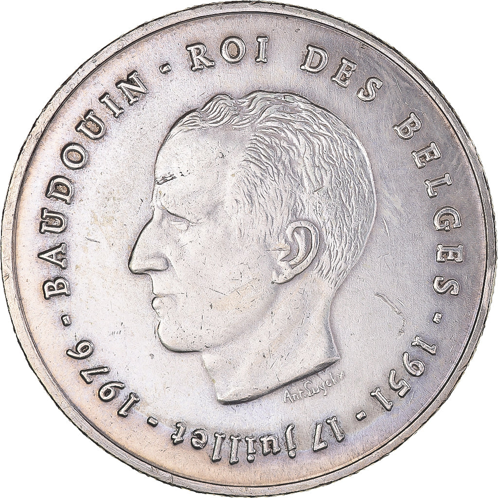 Coin, Belgium, 250 Francs, 250 Frank, 1976, AU(50-53), Silver, KM:157.1