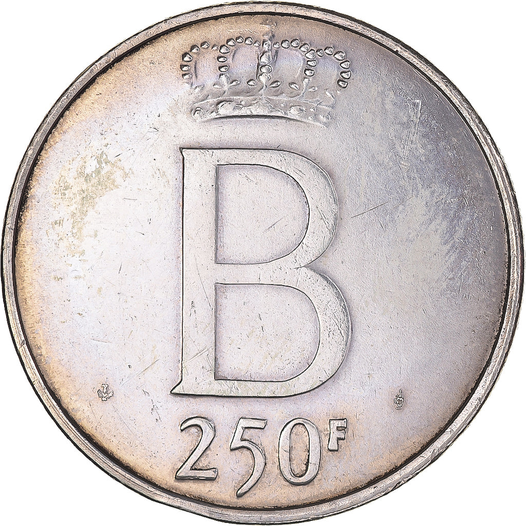 Coin, Belgium, 250 Francs, 250 Frank, 1976, AU(50-53), Silver, KM:157.1