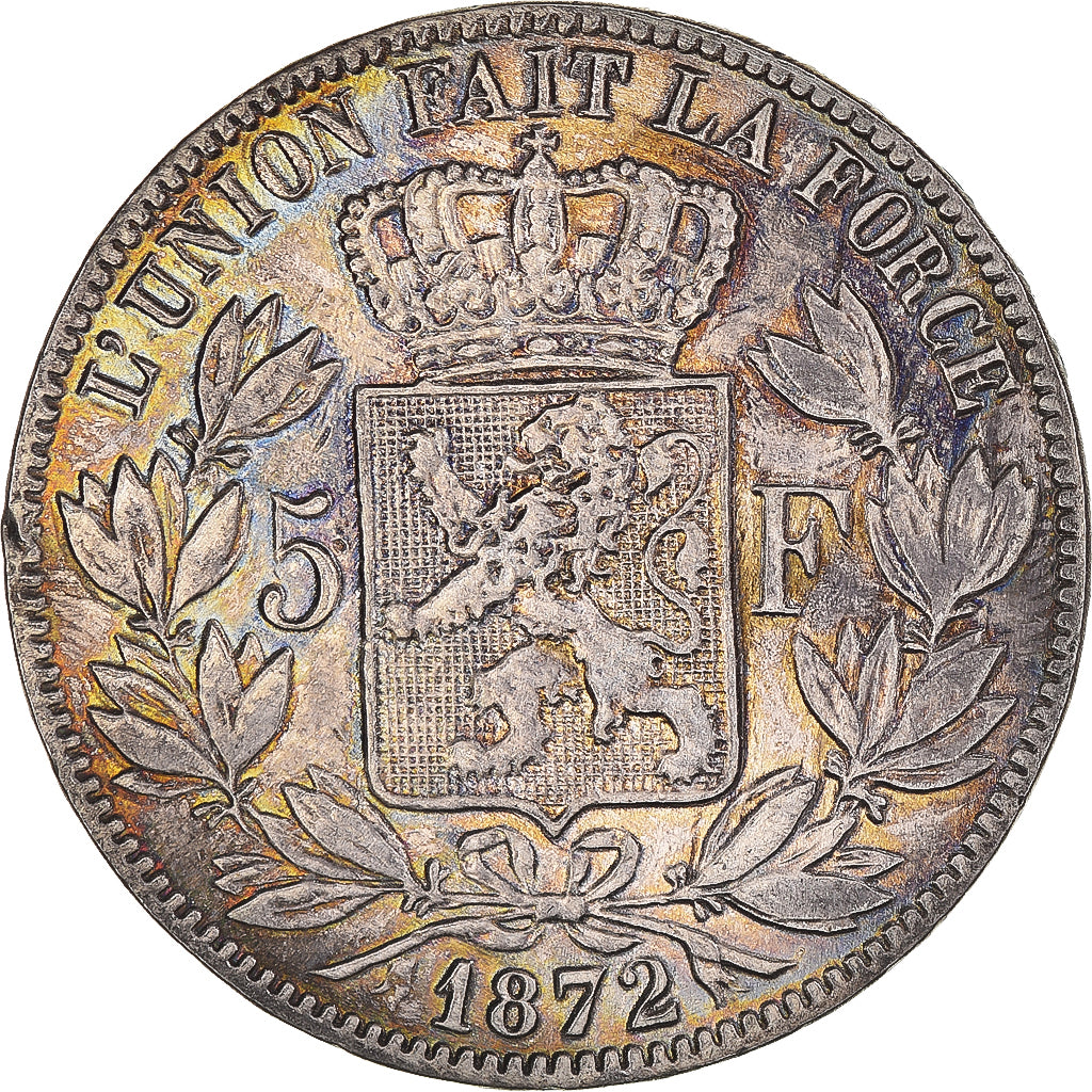 Monnaie, Belgique, Leopold II, 5 Francs, 5 Frank, 1872, TTB, Argent, KM:24