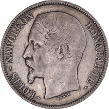 Moneta, Francia, Louis-Napoléon Bonaparte, 5 Francs, 1852, Paris, MB+, Argento