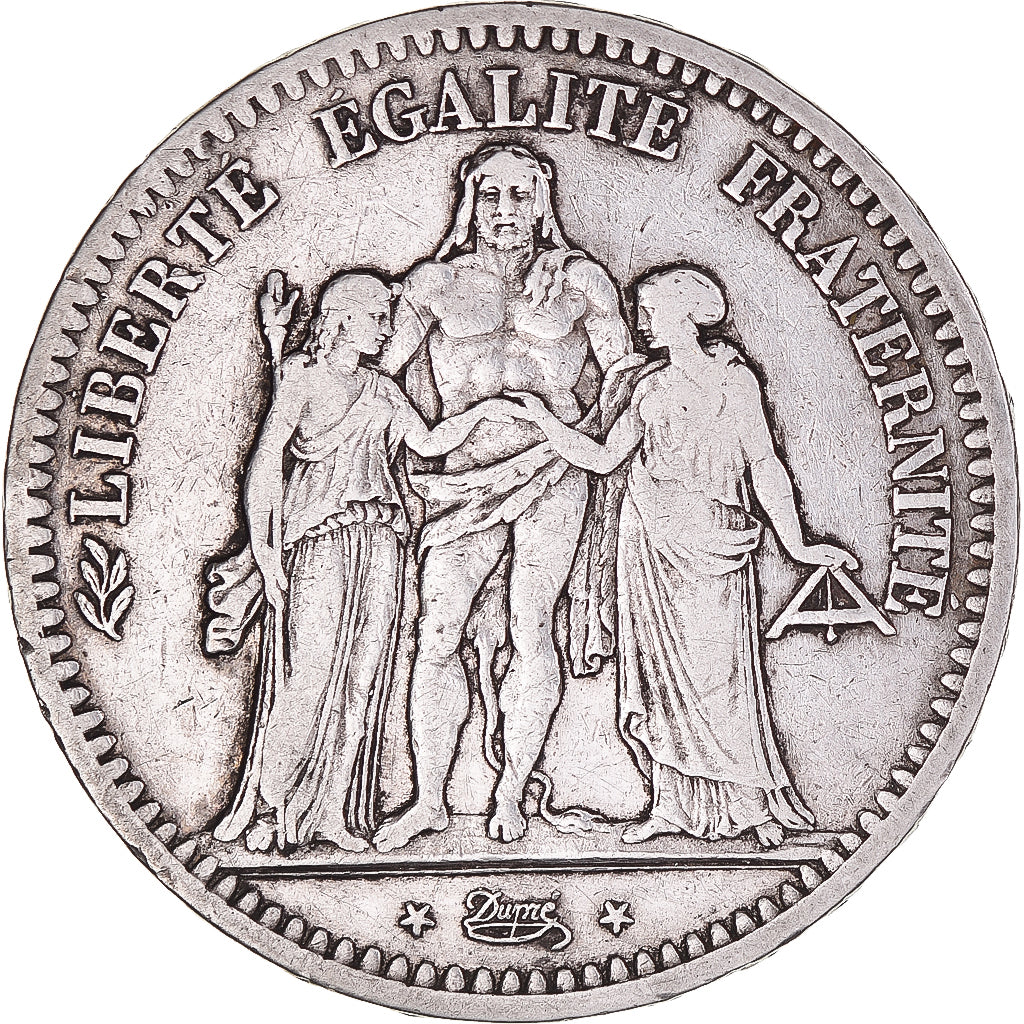 Coin, France, Hercule, 5 Francs, 1848, Paris, VF(30-35), Silver, KM:756.1