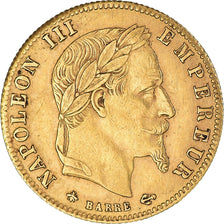 Coin, France, Napoleon III, 5 Francs, 1868, Paris, AU(50-53), Gold, KM:803.1
