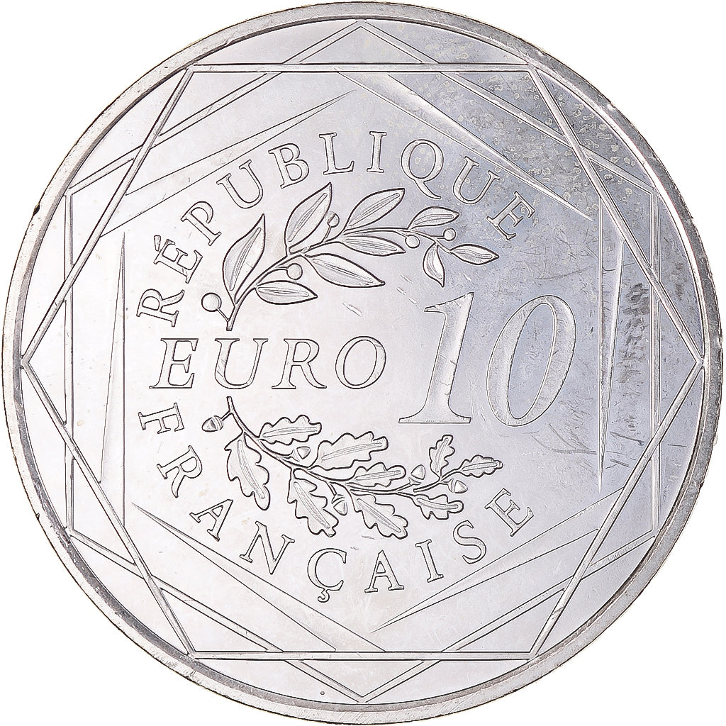 France, 10 Euro, 2012, Paris, Hercule, MS(65-70), Silver, Gadoury:EU516, KM:2073