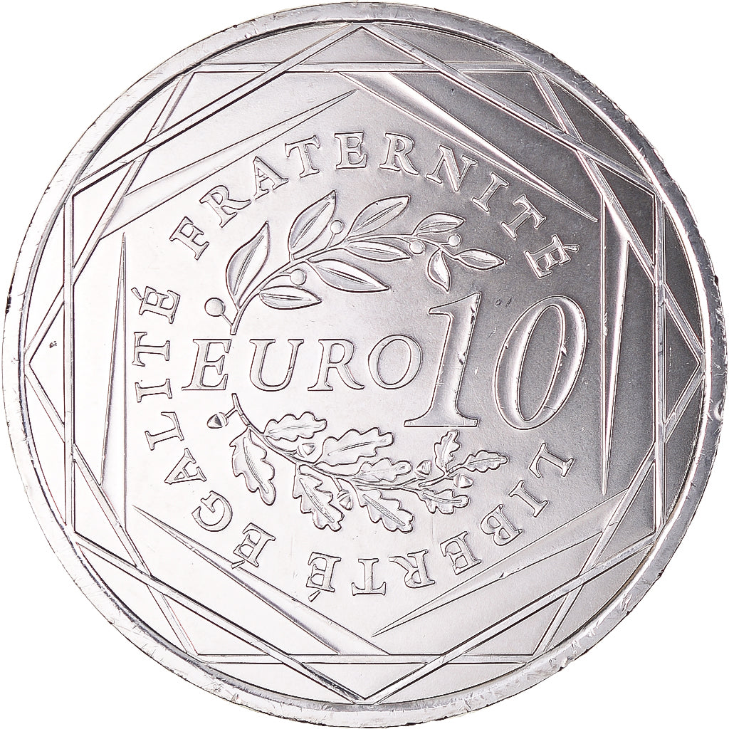 Francia, 10 Euro, 2009, Paris, Semeuse, FDC, Plata, Gadoury:EU337, KM:1580