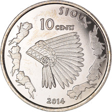 Coin, United States, Sioux, 10 Cents, 2014, Proof, MS(65-70), Copper-nickel