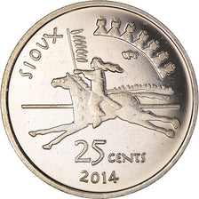 Coin, United States, Sioux, 25 Cents, 2014, Proof, MS(65-70), Copper-nickel