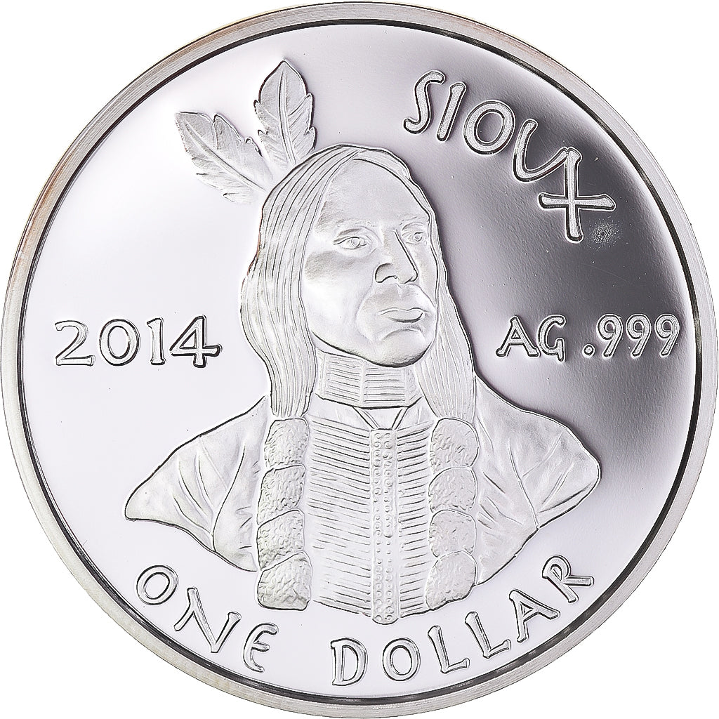 Coin, United States, Sioux, Dollar, 2014, Proof, MS(65-70), Silver