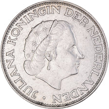 Coin, Netherlands, Juliana, 2-1/2 Gulden, 1963, AU(50-53), Silver, KM:185