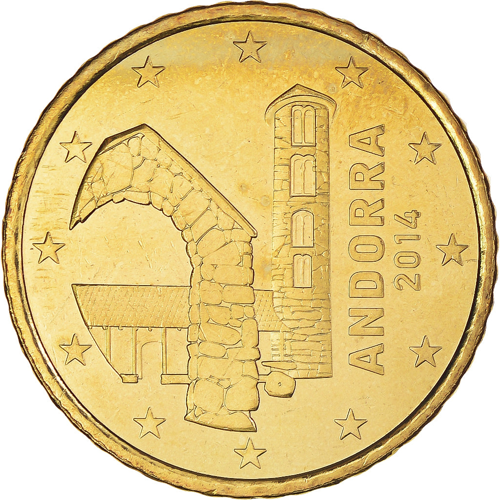 Andorra, 50 Euro Cent, 2014, AU(55-58), Aluminum-Bronze, KM:525