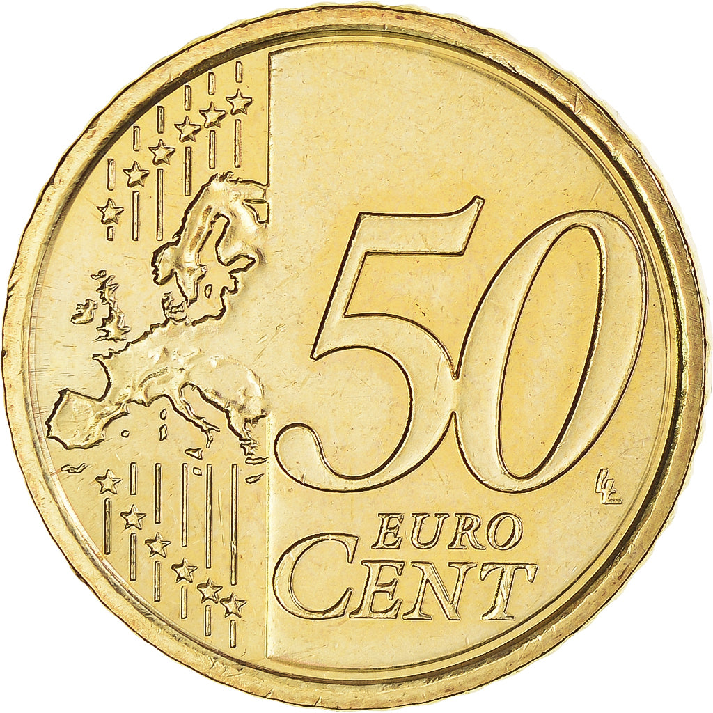 PAŃSTWO WATYKAŃSKIE, 50 Euro Cent, 2010, Rome, MS(60-62), Mosiądz, KM:387