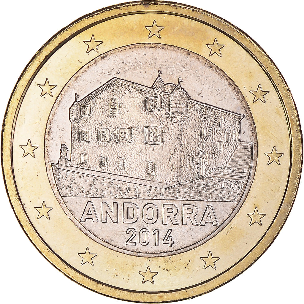 Andorra, 1 Euro, 2014, MS(60-62), Bi-Metallic, KM:526