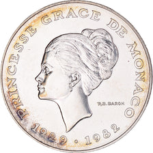 Coin, Monaco, Grace de Monaco, 10 Francs, 1982, ESSAI, MS(65-70), Silver
