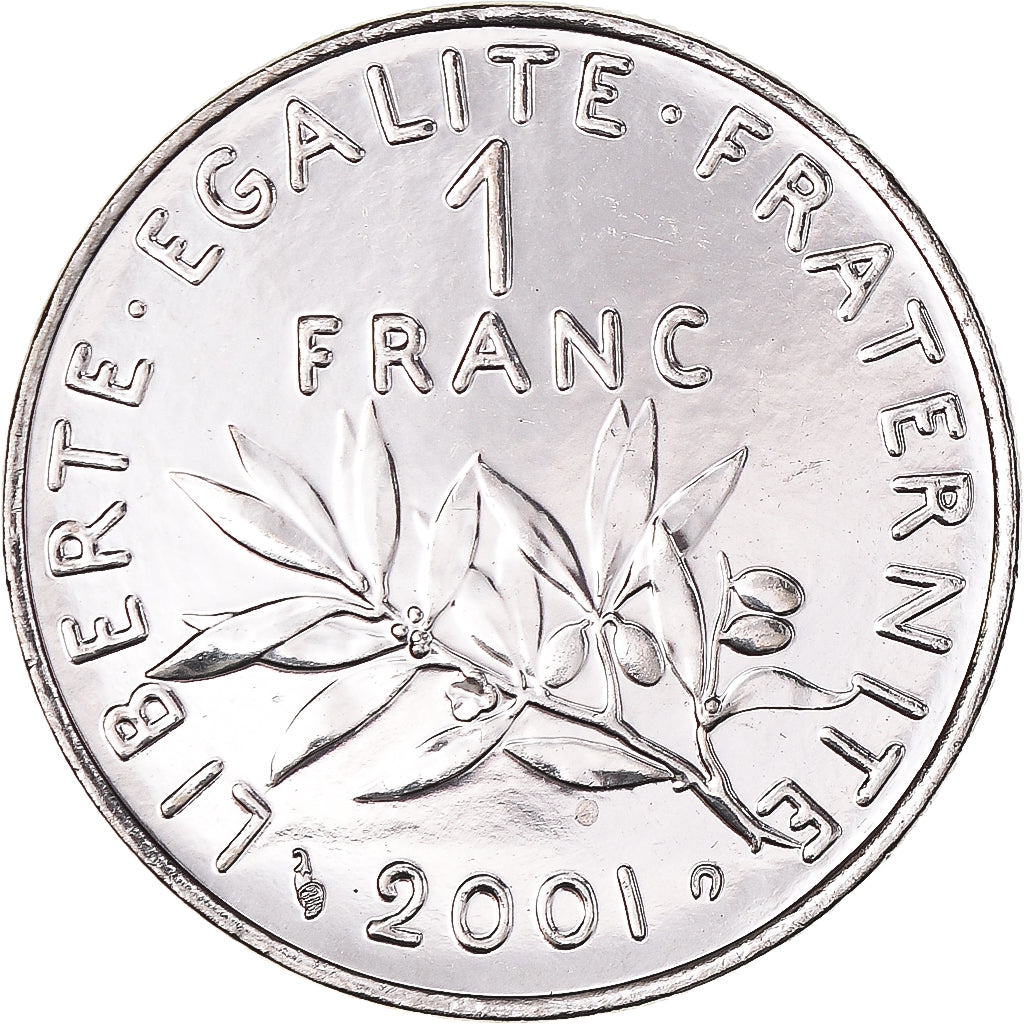 Moneta, Francia, Semeuse, Franc, 2001, Paris, BU, FDC, Nichel, KM:925.2