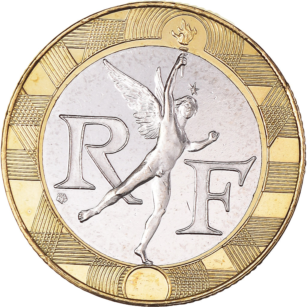 Moneta, Francia, Génie, 10 Francs, 2001, Paris, BU, FDC, Bi-metallico