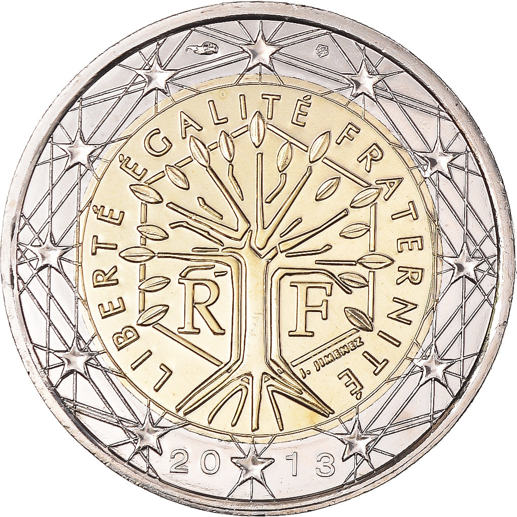 Francia, 2 Euro, 2013, Paris, BU, FDC, Bi-metallico, Gadoury:8a., KM:1414