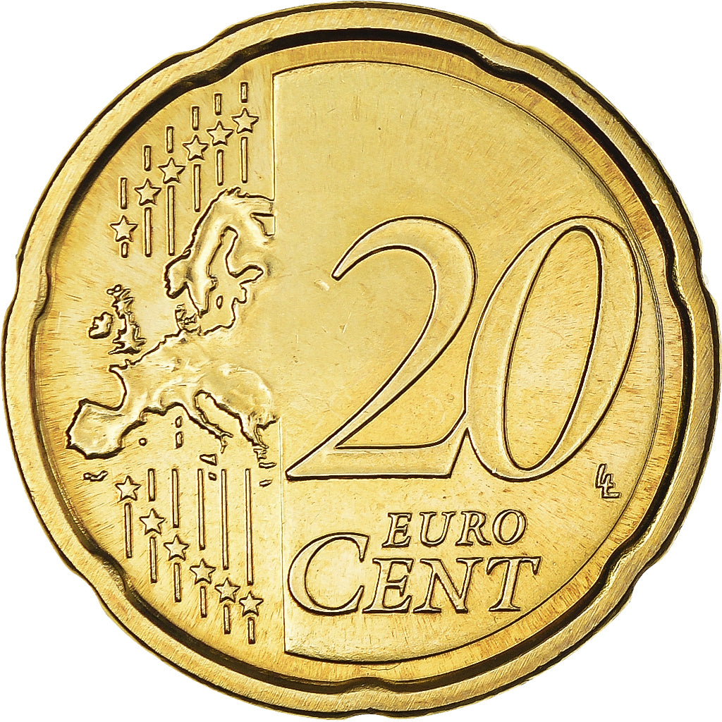 San Marino, 20 Euro Cent, 2012, Rome, BU, MS(65-70), Brass, KM:483