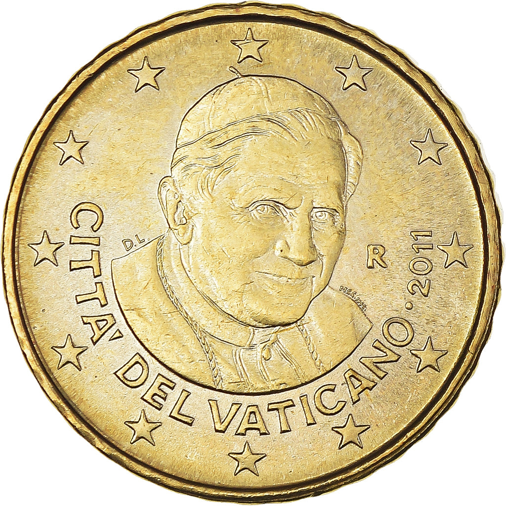 Cité du Vatican, 10 Euro Cent, 2011, Rome, BU, FDC, Laiton, KM:385