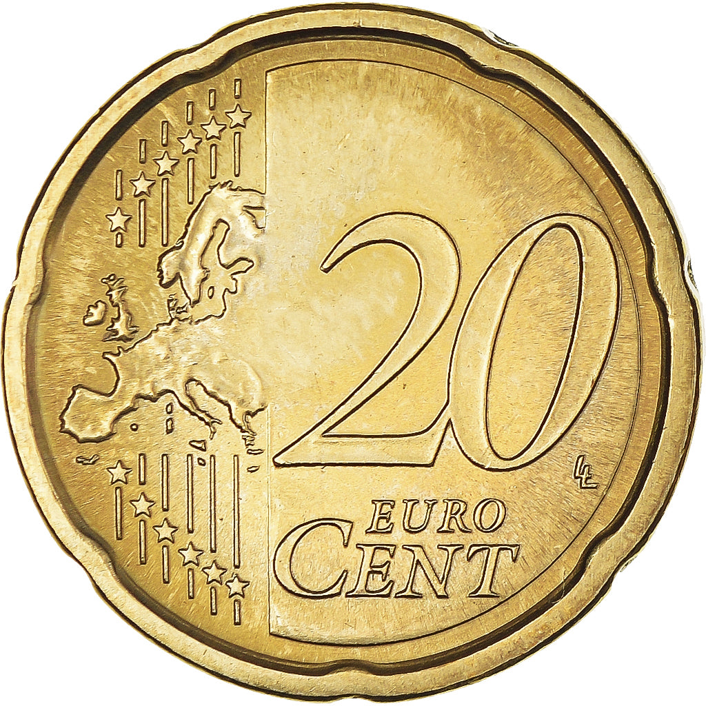 PAŃSTWO WATYKAŃSKIE, 20 Euro Cent, 2011, Rome, MS(65-70), Mosiądz, KM:386