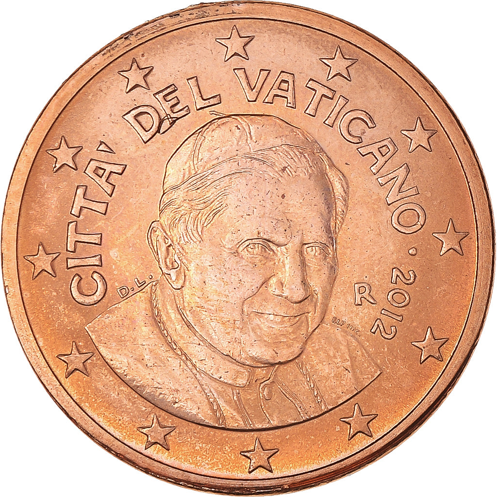 Cité du Vatican, 5 Euro Cent, 2012, Rome, BU, FDC, Cuivre plaqué acier, KM:377