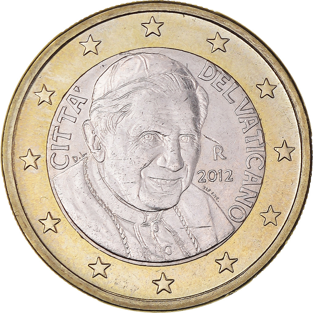 VATICAN CITY, Euro, 2012, Rome, BU, MS(65-70), Bi-Metallic, KM:388