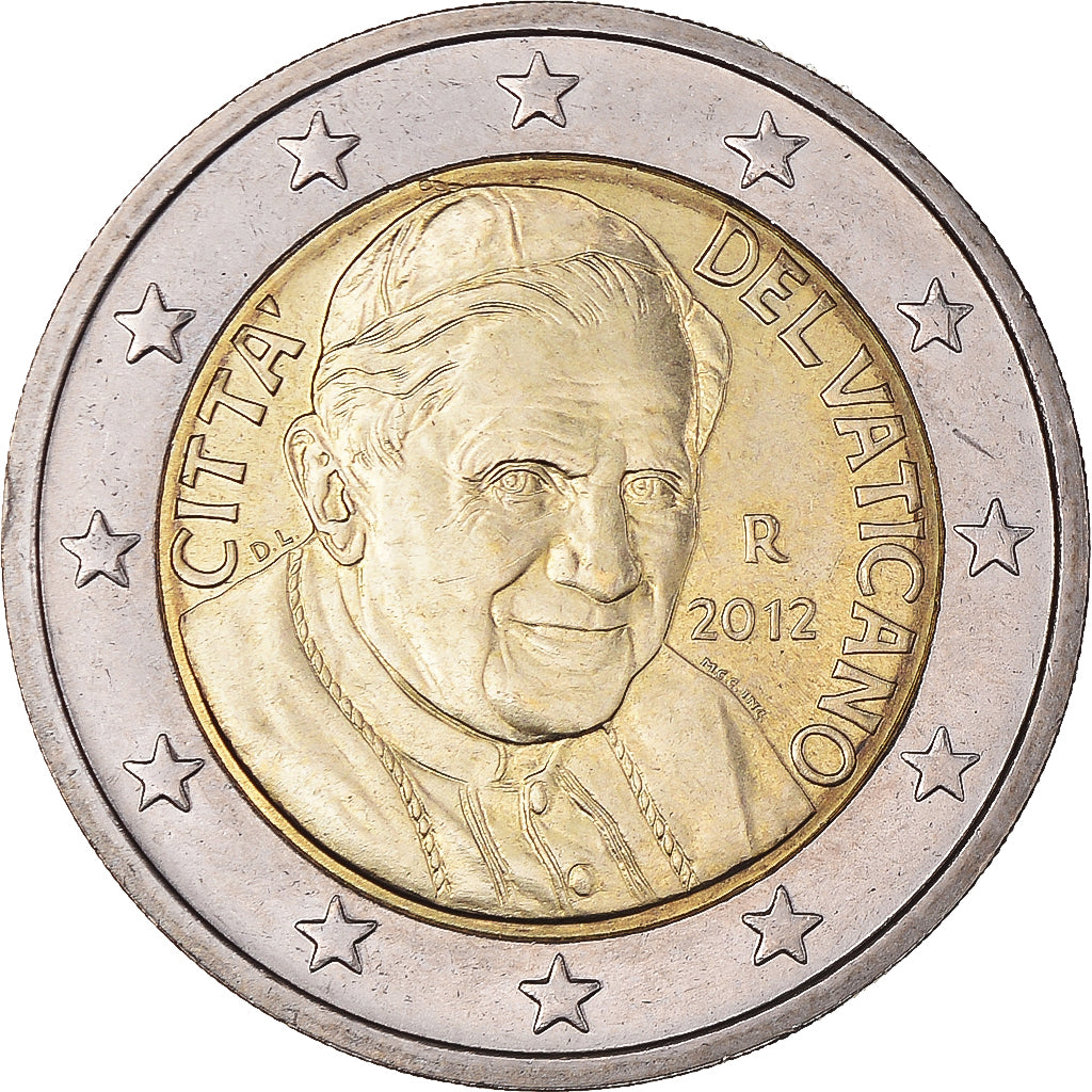 Coin, VATICAN CITY, Benedict XVI, 2 Euro, 2012, Rome, BU, MS(65-70)