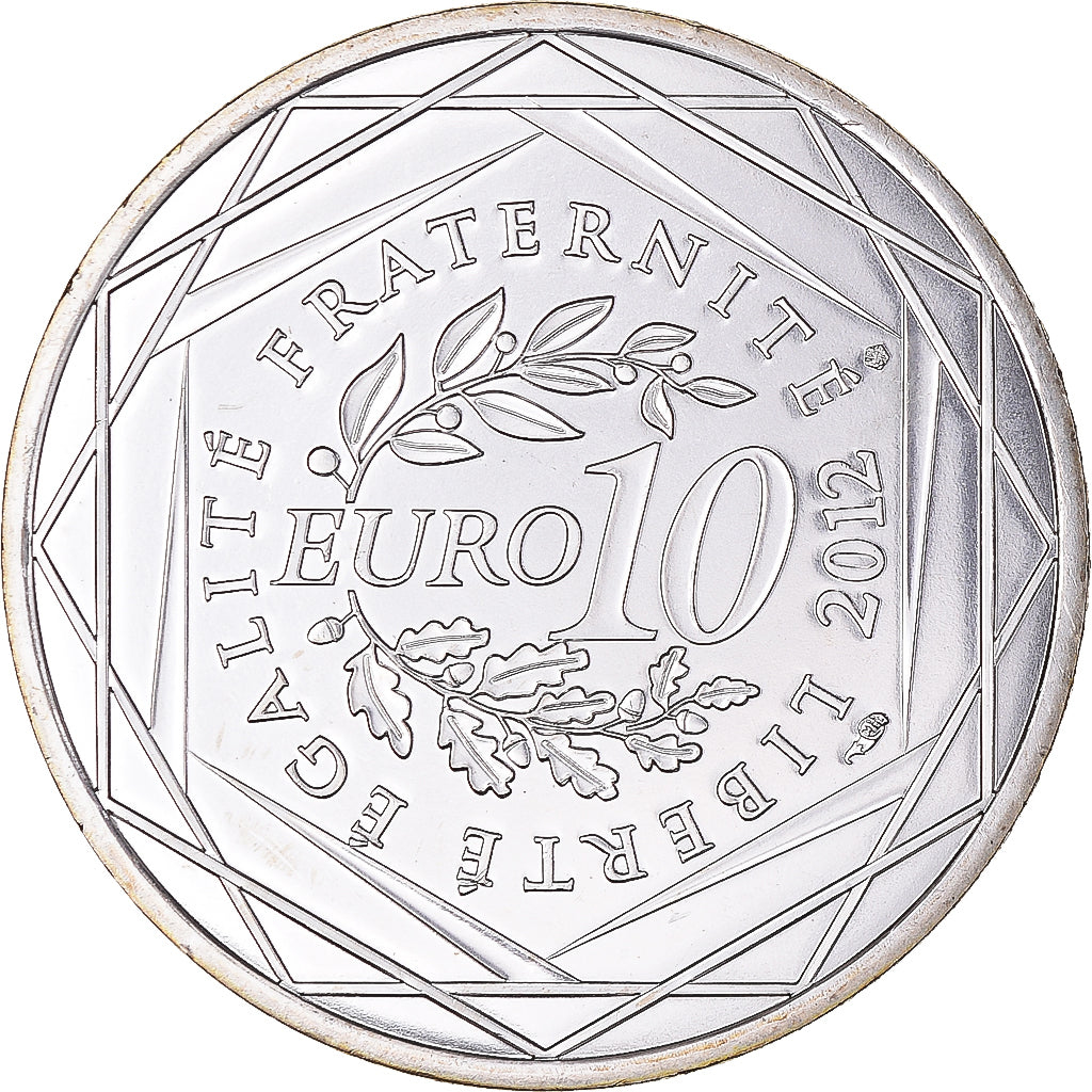 Francia, 10 Euro, Île-de-France, 2012, Paris, FDC, Argento, Gadoury:EU514