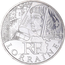 France, 10 Euro, Lorraine, 2012, Paris, MS(65-70), Silver, Gadoury:EU514