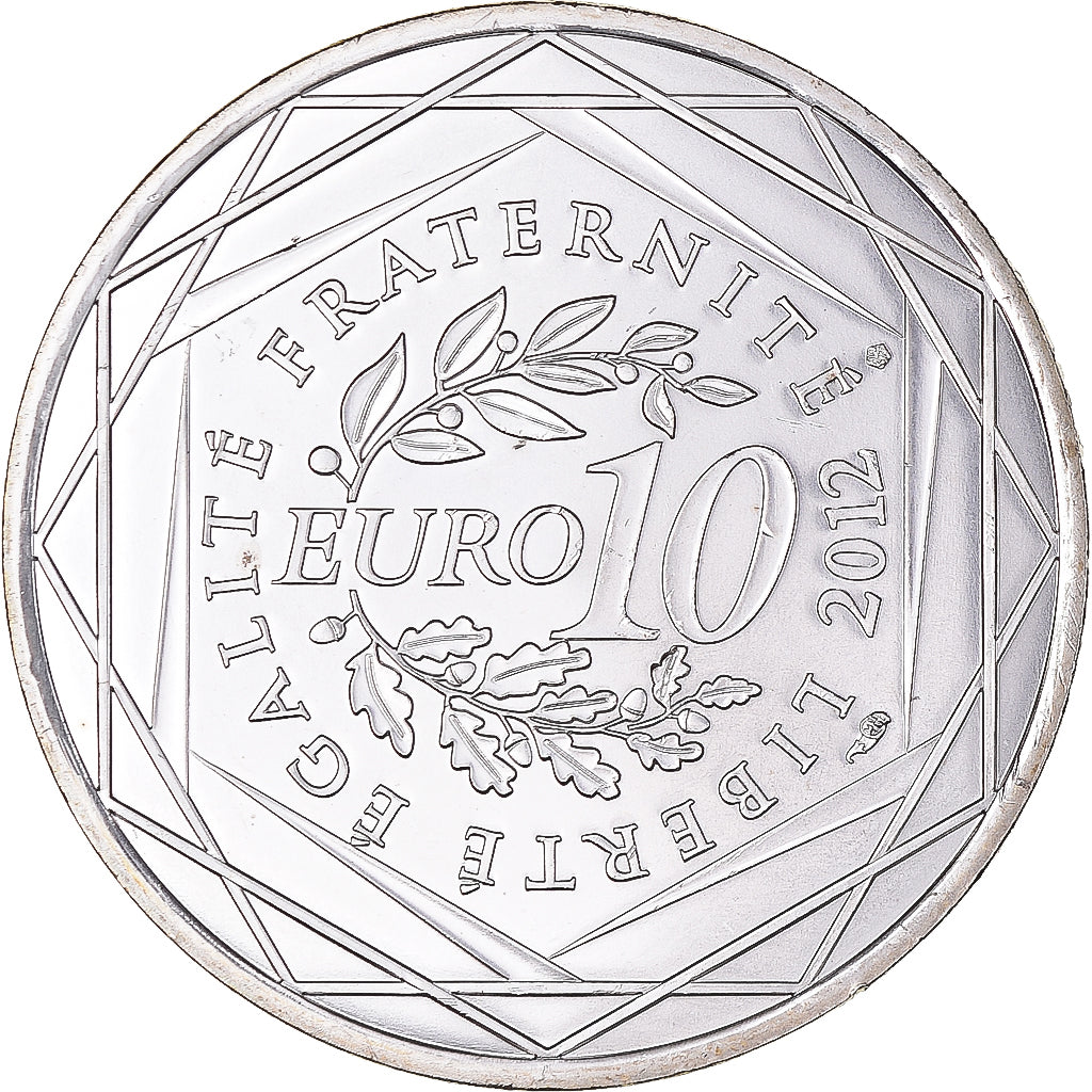 France, 10 Euro, Lorraine, 2012, Paris, MS(65-70), Silver, Gadoury:EU514