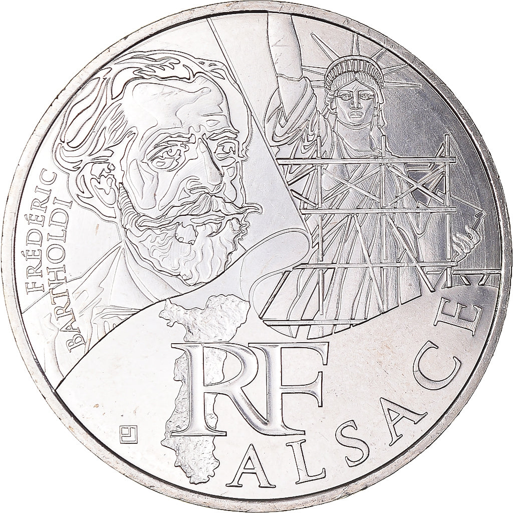France, 10 Euro, Alsace, 2012, Paris, MS(65-70), Silver, Gadoury:EU514, KM:1870