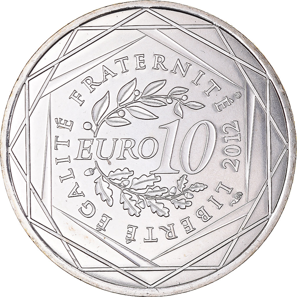 France, 10 Euro, Alsace, 2012, Paris, MS(65-70), Silver, Gadoury:EU514, KM:1870