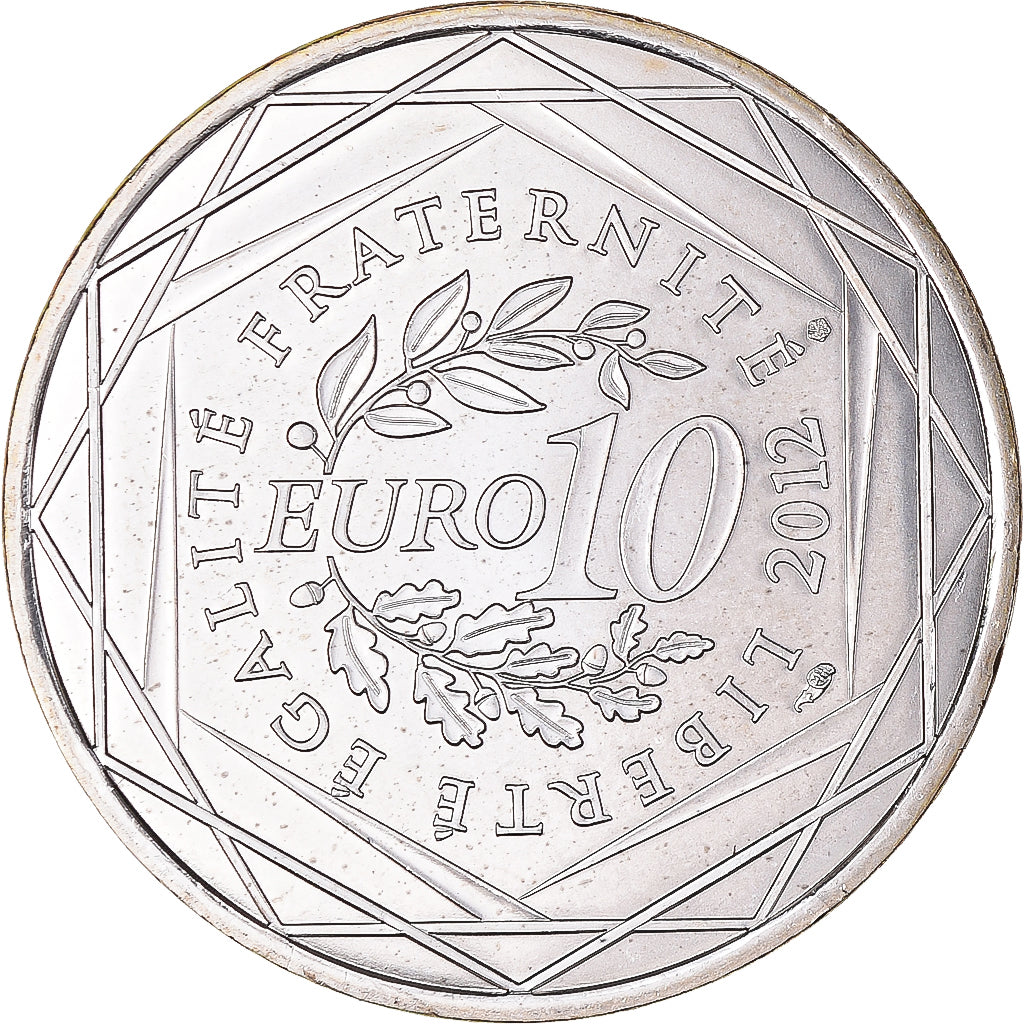 Francia, 10 Euro, Pays de la Loire, 2012, Paris, FDC, Plata, Gadoury:EU514