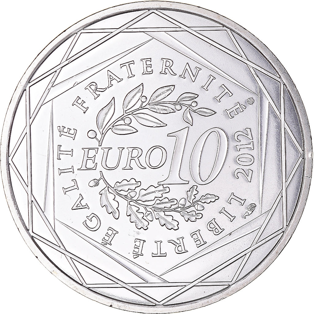 Francia, 10 Euro, Centre, 2012, Paris, FDC, Plata, Gadoury:EU514, KM:1868