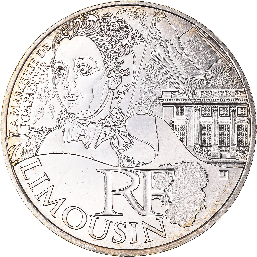 Francia, 10 Euro, 2012, Paris, Limousin, FDC, Plata, Gadoury:EU514, KM:1878