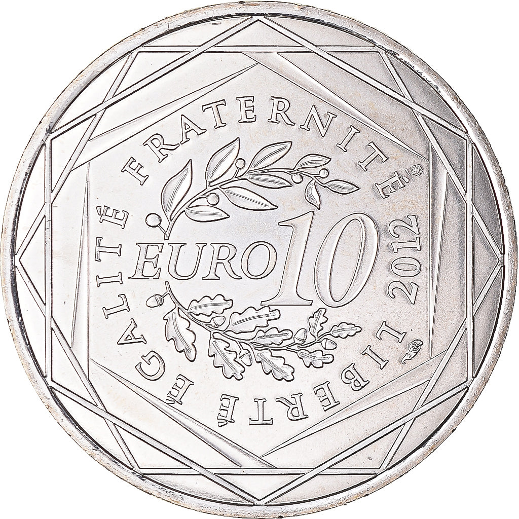 Francia, 10 Euro, 2012, Paris, Aquitaine, FDC, Plata, Gadoury:EU514, KM:1863