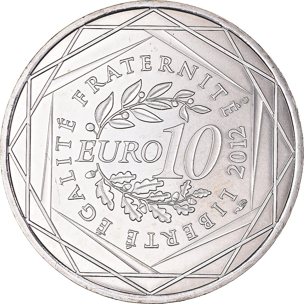 Francia, 10 Euro, 2012, Paris, Midi-Pyrénées, FDC, Plata, Gadoury:EU514