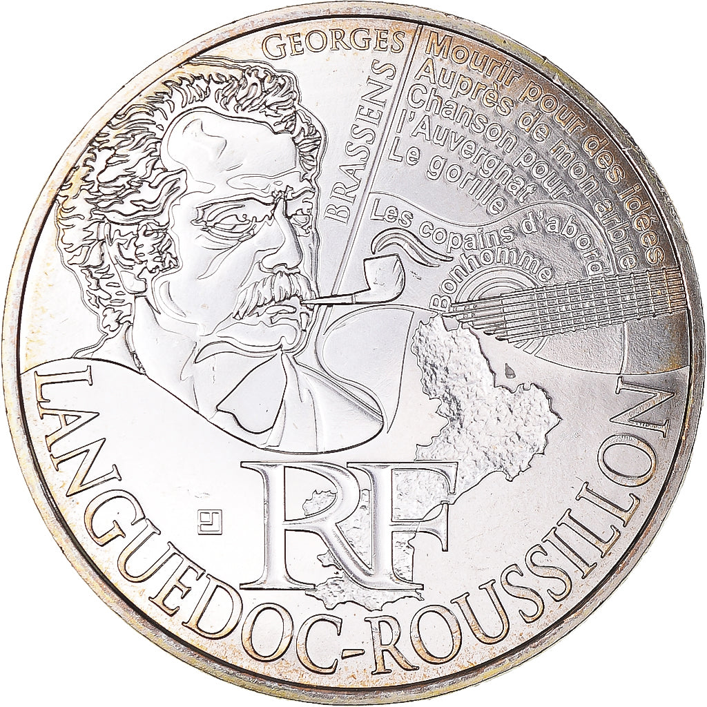 Francia, 10 Euro, 2012, Paris, Languedoc roussillon, FDC, Plata, Gadoury:EU514