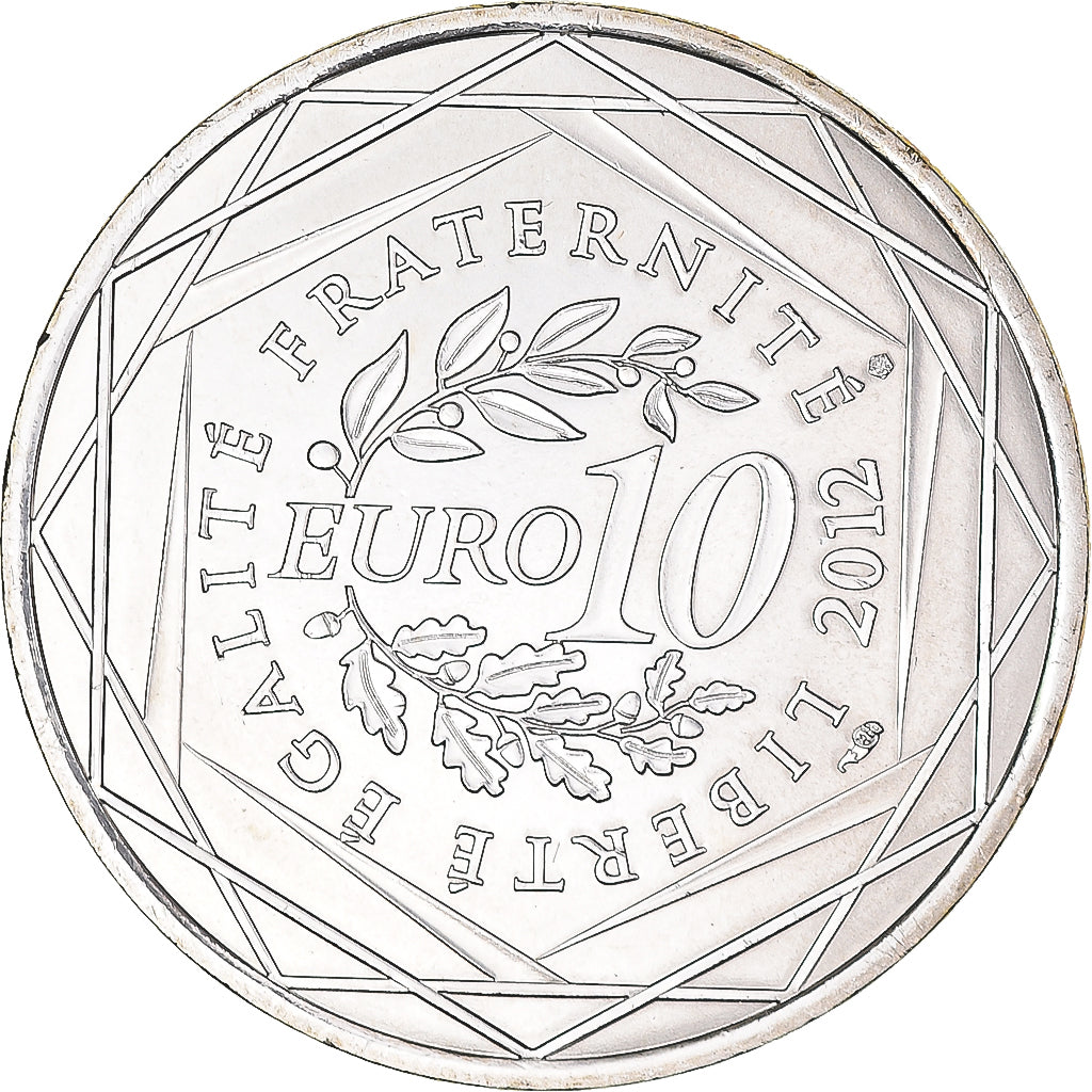 Frankreich, 10 Euro, 2012, Paris, Provence-Alpes-Côte-D'Azur, STGL, Silber