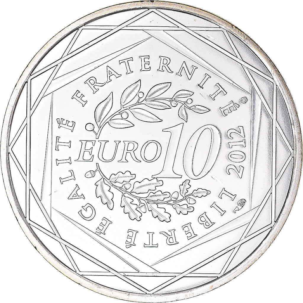 Francia, 10 Euro, 2012, Paris, Corse, FDC, Plata, Gadoury:EU514, KM:1876