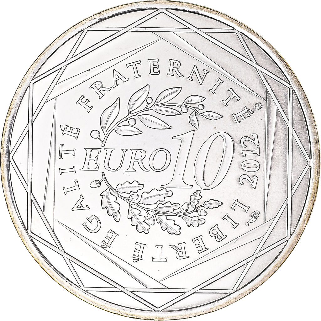 France, 10 Euro, 2012, Paris, Mayotte, MS(65-70), Silver, Gadoury:EU514, KM:1862