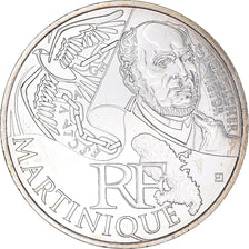 France, 10 Euro, 2012, Paris, Martinique, MS(65-70), Silver, Gadoury:EU514