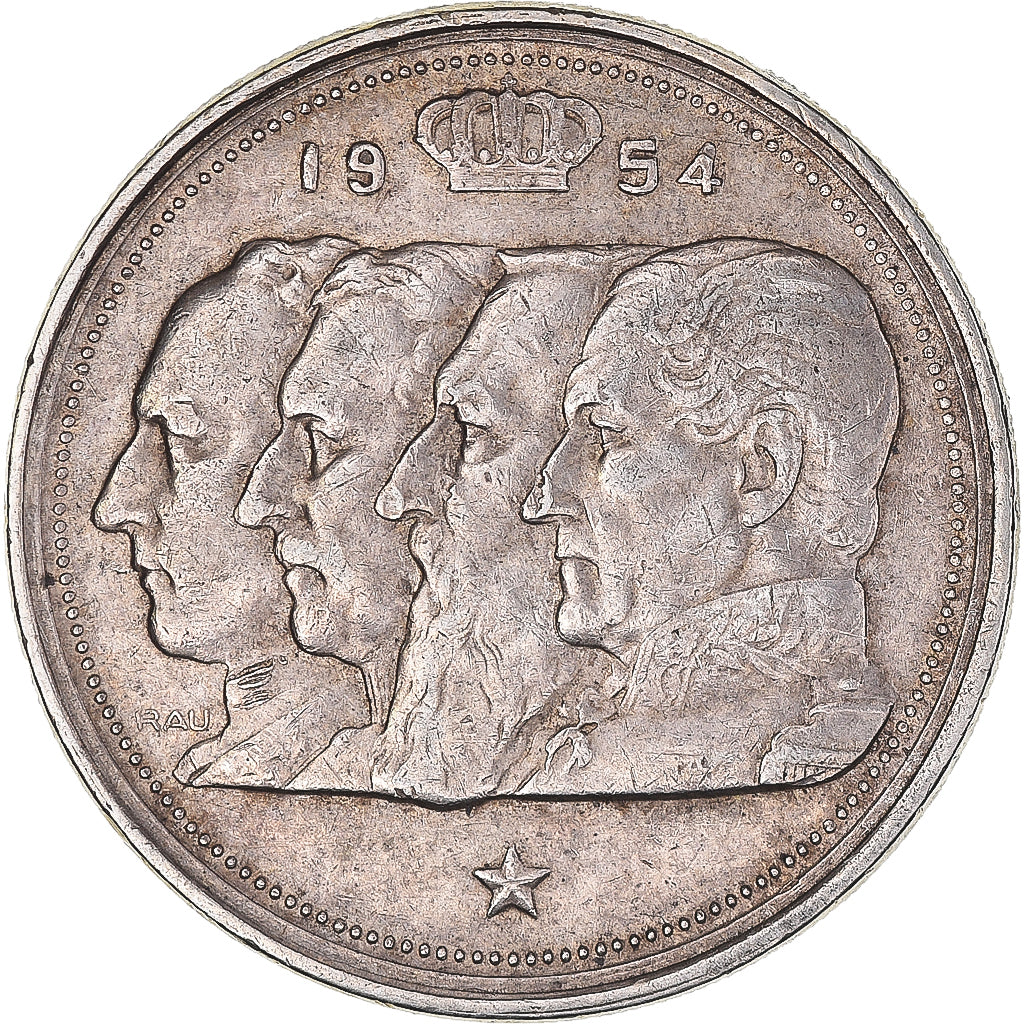 Münze, Belgien, Baudouin I, 100 Francs, 100 Frank, 1954, SS, Silber, KM:138.1